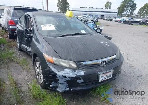 2012 Honda Civic Lx z USA, uszkodzony, nr VIN 19XFB2F57CE369761